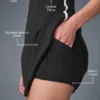 Airbrush Streamlined Dress - Black/White