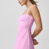 Airbrush Streamlined Dress - Candy Heart Pink/White