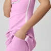 Airbrush Streamlined Dress - Candy Heart Pink/White