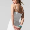 Airbrush Streamlined Dress - White/White