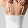 Airbrush Streamlined Dress - White/White
