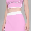 Airbrush Streamlined Skirt - Candy Heart Pink/White