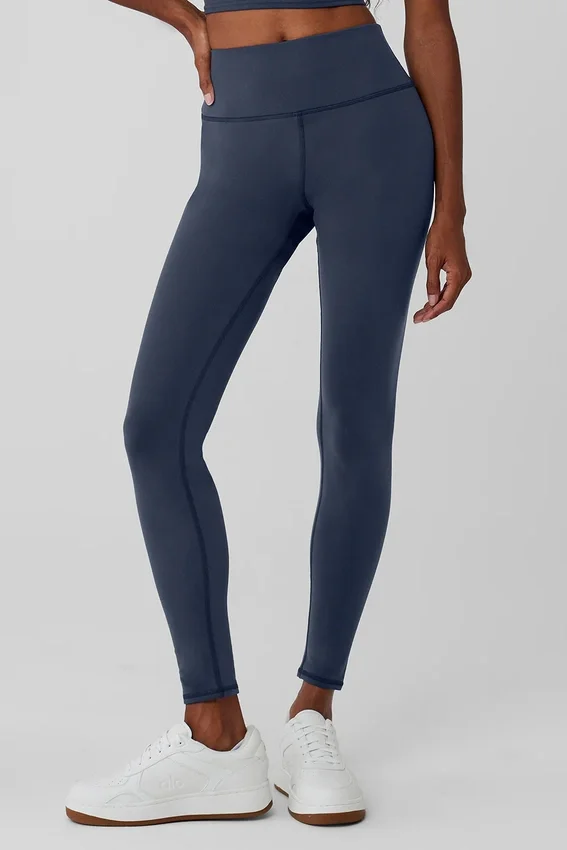 Airbrush Winter Warm High-Waist Nocturne Legging - Navy