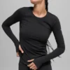 Airbrush Winter Warm Nocturne Long Sleeve - Black