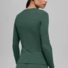 Airbrush Winter Warm Nocturne Long Sleeve - Clover Green