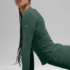 Airbrush Winter Warm Nocturne Long Sleeve - Clover Green