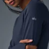 Airbrush Winter Warm Nocturne Long Sleeve - Navy