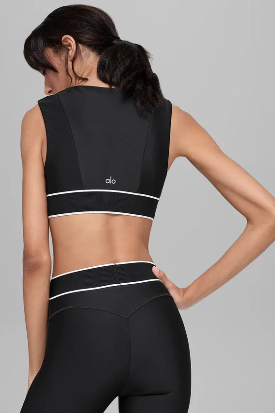 Airlift Alignment Bra - Black/White