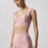Airlift Alignment Bra - Vintage Pink/White