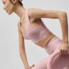 Airlift Alignment Bra - Vintage Pink/White