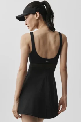 Airlift Double Trouble Tennis Dress – Black