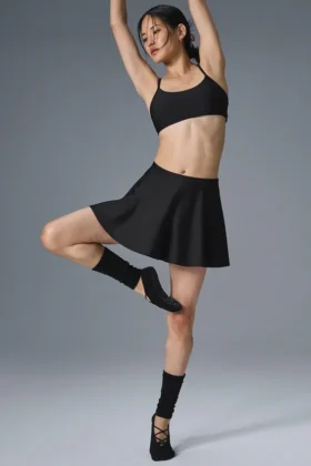 Airlift Down the Line Tennis Skirt - Black