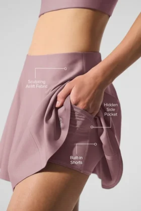 Airlift Down the Line Tennis Skirt – Smoky Quartz