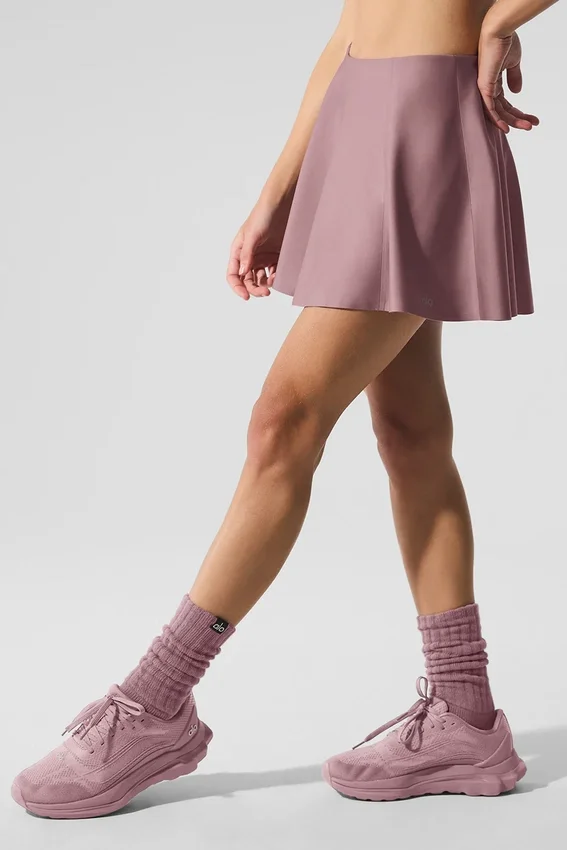 Airlift Down the Line Tennis Skirt - Smoky Quartz