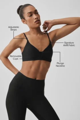 Airlift Fine Line Bra – Black