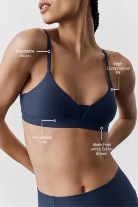 Airlift Fine Line Bra – Navy