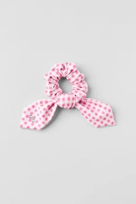 Airlift Gingham Rhythm Scrunchie – Paradise Pink Gingham