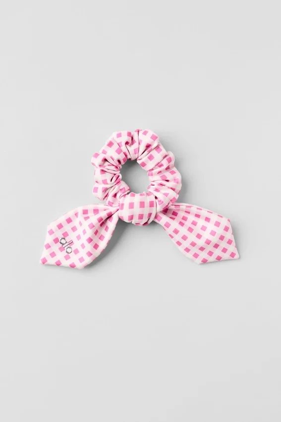 Airlift Gingham Rhythm Scrunchie - Paradise Pink Gingham