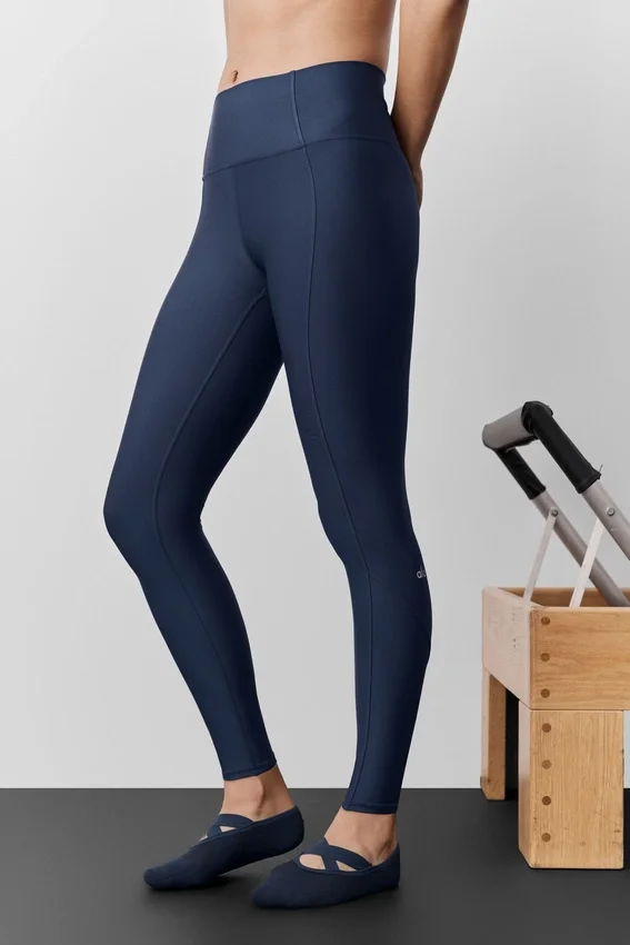 Airlift High-Waist 7/8 Fine Line Legging - Navy