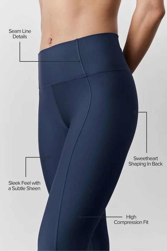 Airlift High-Waist 7/8 Fine Line Legging - Navy