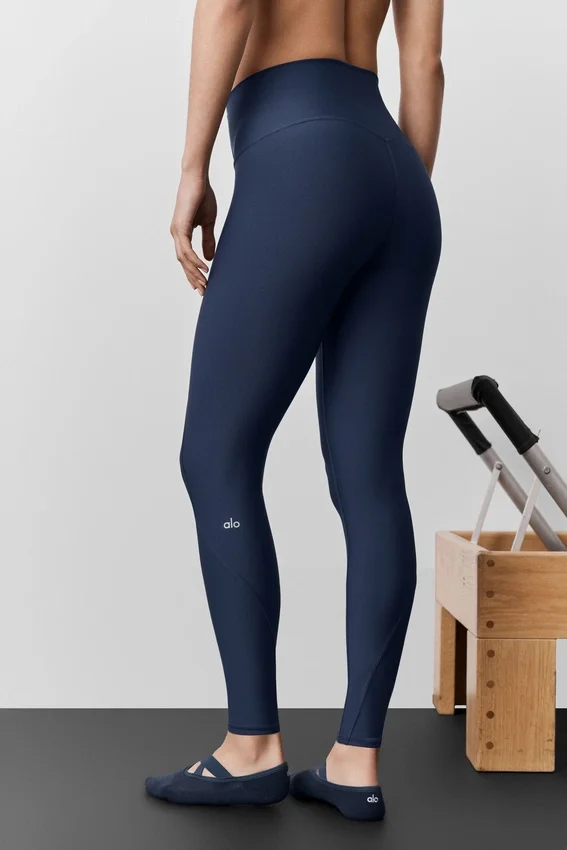 Airlift High-Waist 7/8 Fine Line Legging - Navy