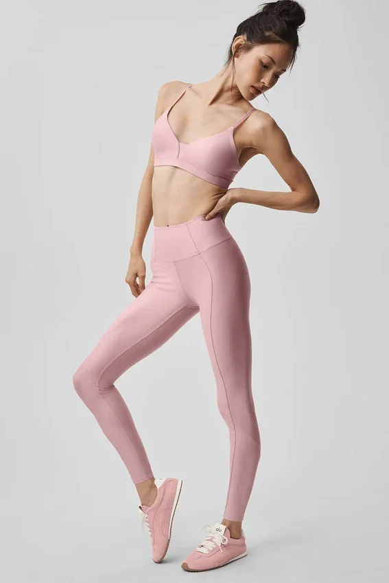 Airlift High-Waist 7/8 Fine Line Legging - Vintage Pink