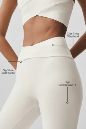Airlift High-Waist 7/8 Horizon Legging – Ivory