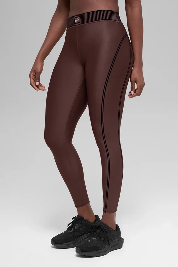 Airlift High-Waist 7/8 Line up Legging - Brownstone