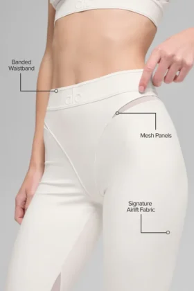 Airlift High-Waist 7/8 Rebel Legging – Ivory
