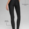 Airlift High-Waist Alignment Legging - Black/White