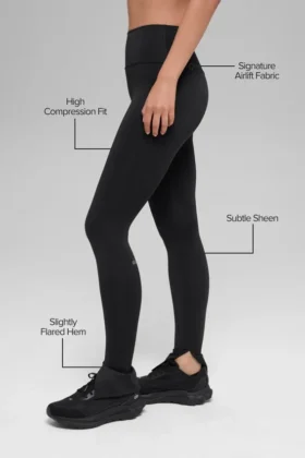 Airlift High-Waist Elongated Legging – Black