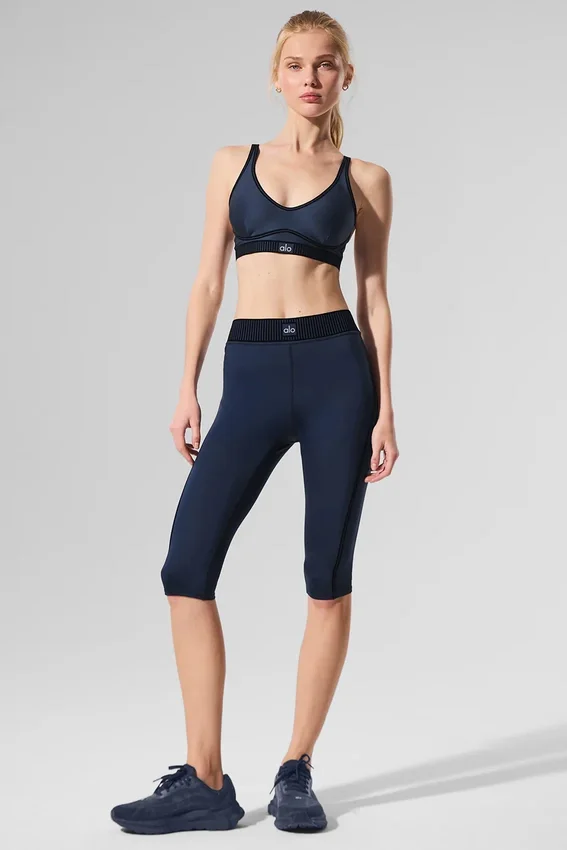 Airlift High-Waist Line up Capri - Navy