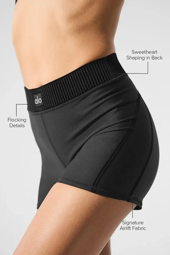 Airlift High-Waist Line up Short - Black
