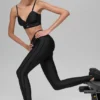 Airlift High-Waist Love Language Stirrup Legging - Black