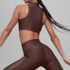 Airlift High-Waist Mesh Infatuation Legging - Brownstone