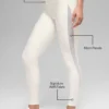 Airlift High-Waist Mesh Infatuation Legging - Ivory