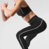 Airlift High-Waist Suit up Legging - Black/White