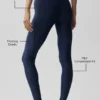 Airlift High-Waist Top-Notch Legging - Navy