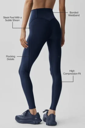 Airlift High-Waist Top-Notch Legging – Navy