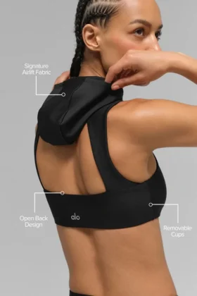 Airlift Light Speed Hooded Bra – Black