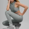Airlift Light Speed Hooded Bra - Lunar Grey