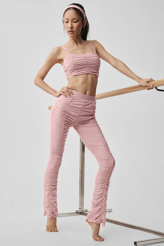 Airlift Mesh High-Waist Cherish Legging - Vintage Pink