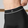 Airlift Mesh High-Waist Darling Stirrup Legging - Black