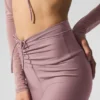 Airlift Mesh High-Waist Divine Capri - Smoky Quartz