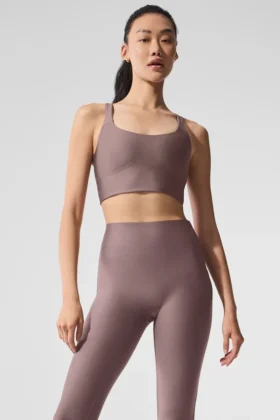 Airlift Sleek Bra Tank - Mushroom