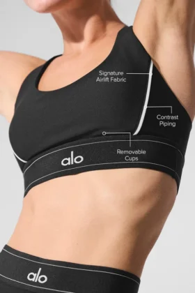 Airlift Suit up Bra – Black/White
