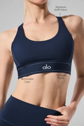 Airlift Suit up Bra – Navy/Navy