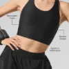 Airlift Super Sleek Bra Tank - Black