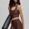 Airlift Super Sleek Bra Tank - Brownstone