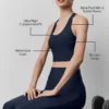 Airlift Super Sleek Bra Tank - Navy